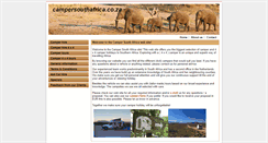 Desktop Screenshot of campersouthafrica.co.za