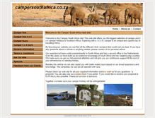Tablet Screenshot of campersouthafrica.co.za